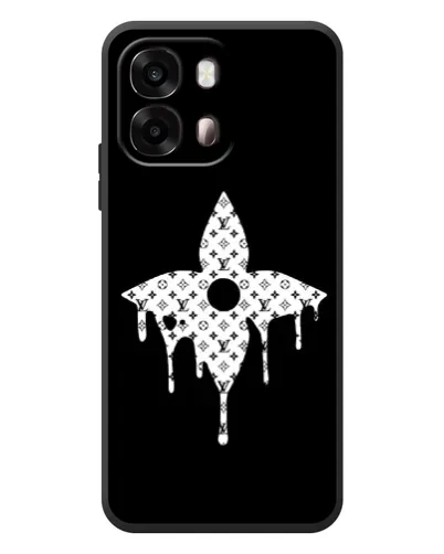 Чехол для OPPO A6s с картинкой «Цветочная монограмма»
