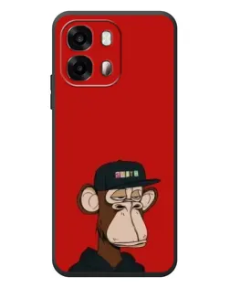 Чехол для OPPO A6s с картинкой «Bored Ape — красный фон»
