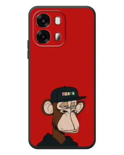 Чехол для OPPO A6s с картинкой «Bored Ape — красный фон» Чехол для OPPO A6s с картинкой «Bored Ape — красный фон»