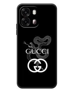 Чехол для OPPO A6s с картинкой «Gucci — серебряная змея»