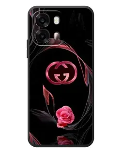 Чехол для OPPO A6s с картинкой «Gucci — неоновая роза»