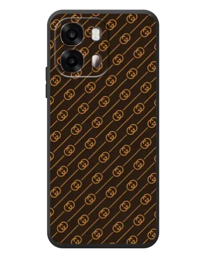 Чехол для OPPO A6s с картинкой «Gucci — золотые диагонали» Чехол для OPPO A6s с картинкой «Gucci — золотые диагонали»