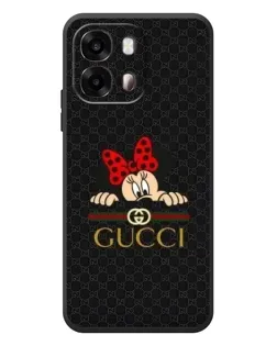 Чехол для OPPO A6s с картинкой «Минни Маус Gucci — черный»