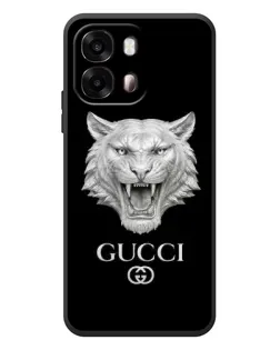 Чехол для OPPO A6s с картинкой «Gucci — серебряный лев»
