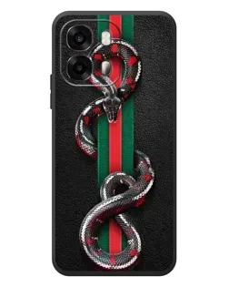 Чехол для OPPO A6s с картинкой «Gucci — змея на полосе»