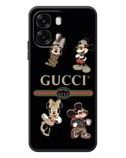 Чехол для OPPO A6s с картинкой «Gucci — герои Disney и монограмма»