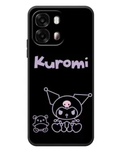 Чохол для OPPO A6s з картинкою «Kuromi — чорний мінімалізм»