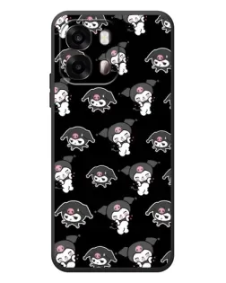 Чохол для OPPO A6s з картинкою «Чорний паттерн Kuromi»