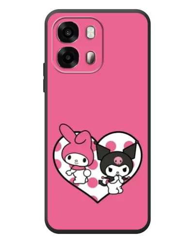 Чехол для OPPO A6s с картинкой «Kuromi и My Melody»