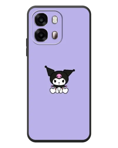 Чехол для OPPO A6s с картинкой «Kuromi — фиолетовый минимализм»