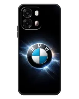 Чехол для OPPO A6s с картинкой «BMW — неоновое сияние»