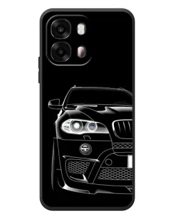Чехол для OPPO A6s с картинкой «Темный силуэт BMW»