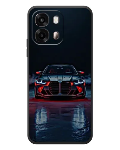 Чехол для OPPO A6s с картинкой «BMW на мокрой дороге»