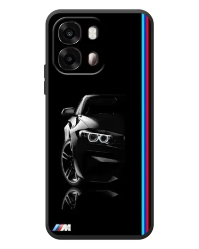 Чехол для OPPO A6s с картинкой «Силуэт BMW в темноте»