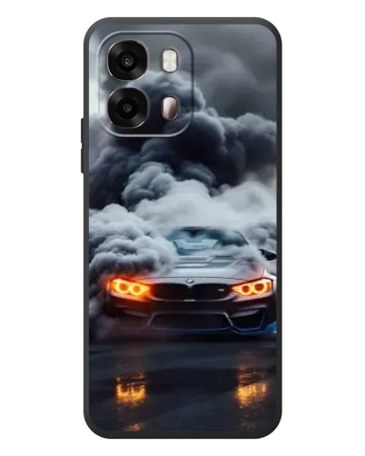 Чехол для OPPO A6s с картинкой «BMW в дыму»