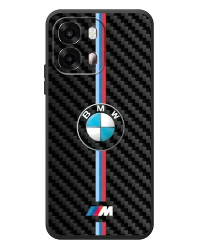 Чехол для OPPO A6s с картинкой «Эмблема BMW и карбон»