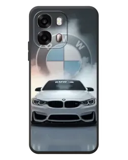 Чехол для OPPO A6s с картинкой «BMW в белом дыму»