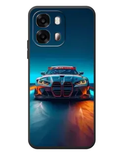 Чехол для OPPO A6s с картинкой «BMW — огни неона»