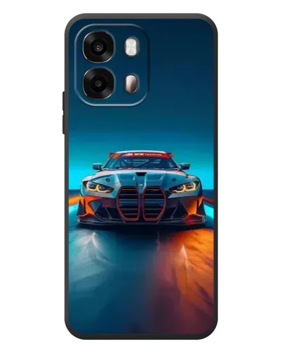 Чехол для OPPO A6s с картинкой «BMW — огни неона» Чехол для OPPO A6s с картинкой «BMW — огни неона»
