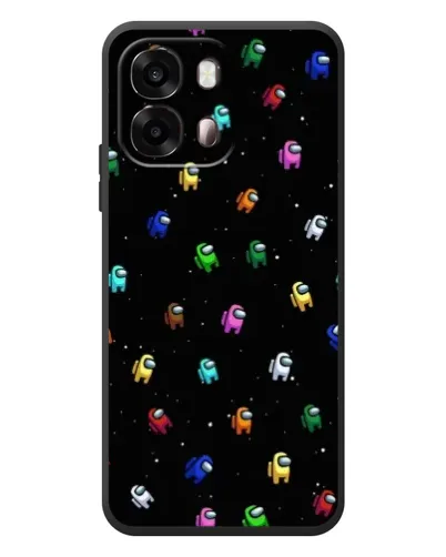 Чехол для OPPO A6s с картинкой «Экипаж Among Us»