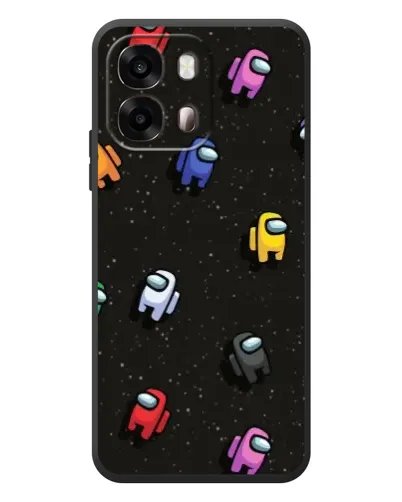 Чехол для OPPO A6s с картинкой «Космический паттерн Among Us»