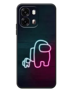 Чехол для OPPO A6s с картинкой «Among Us неон-арт»