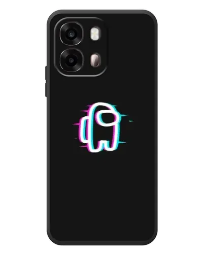 Чехол для OPPO A6s с картинкой «Among Us неон»