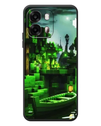 Чохол для OPPO A6s з картинкою «Minecraft лісовий пейзаж»