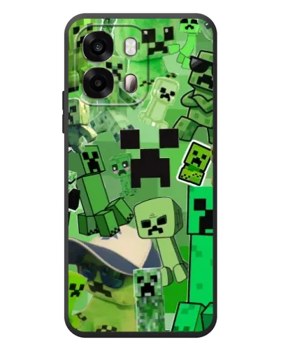 Чохол для OPPO A6s з картинкою «Кріпери Minecraft»