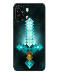 Чохол для OPPO A6s з картинкою «Алмазний меч неон»