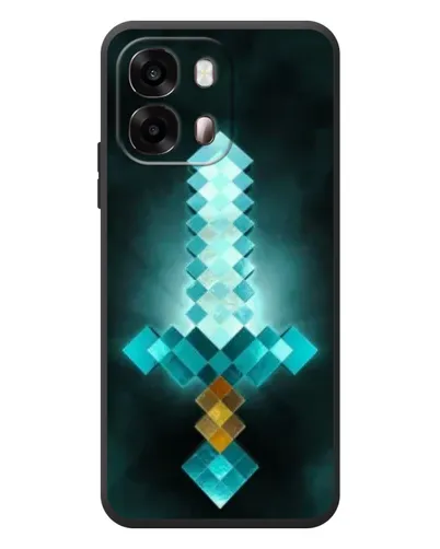 Чохол для OPPO A6s з картинкою «Алмазний меч неон»