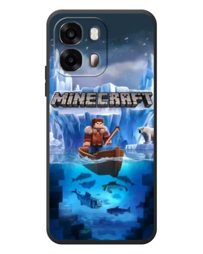 Чохол для OPPO A6s з картинкою «Minecraft льодянийсвіт»