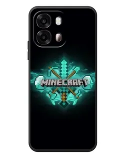 Чохол для OPPO A6s з картинкою «Minecraft Diamond лого»