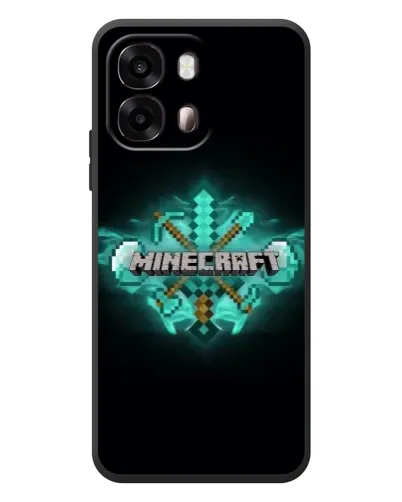Чохол для OPPO A6s з картинкою «Minecraft Diamond лого»