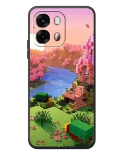 Чохол для OPPO A6s з картинкою «Рожеве дерево Minecraft»