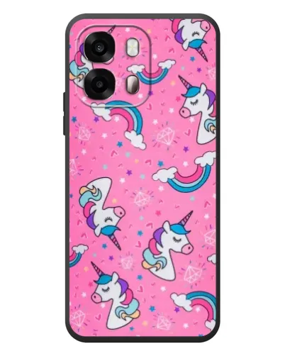 Чехол для OPPO A6s с картинкой «Unicorn паттерн розовый» Чехол для OPPO A6s с картинкой «Unicorn паттерн розовый»