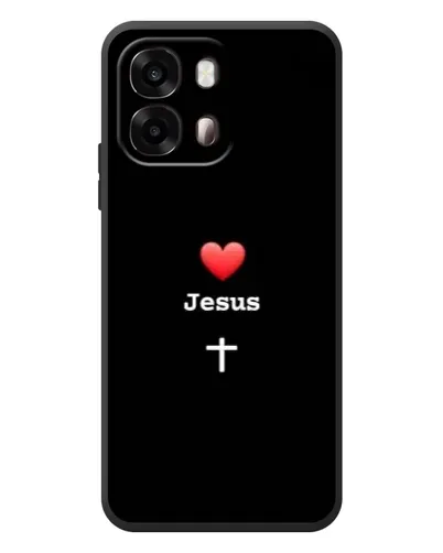 Чехол для OPPO A6s с картинкой «Сердце - Jesus»