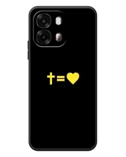 Чехол для OPPO A6s с картинкой «Сердце и Крест»