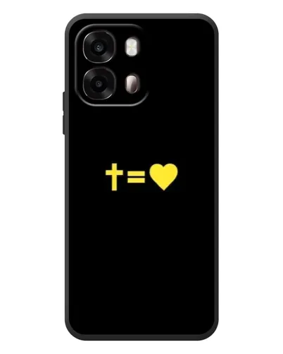Чехол для OPPO A6s с картинкой «Сердце и Крест»