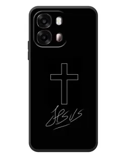 Чохол для OPPO A6s з картинкою «Графічний хрест Jesus»