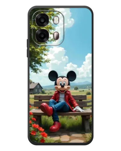Чехол для OPPO A6s с картинкой «Микки на скамейке» Чехол для OPPO A6s с картинкой «Микки на скамейке»