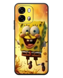 Чехол для OPPO A6s с картинкой «Губка Боб прыгает»