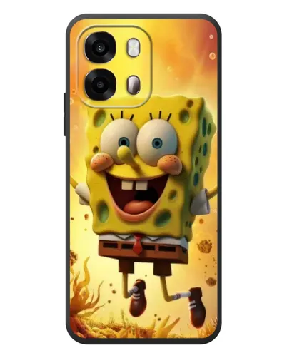 Чехол для OPPO A6s с картинкой «Губка Боб прыгает»