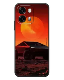 Чехол для OPPO A6s с картинкой «Cybertruck на Марсе»