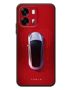 Чехол для OPPO A6s с картинкой «Tesla Top View»