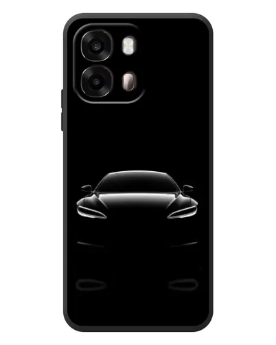 Чехол для OPPO A6s с картинкой «Силуэт Tesla Night»