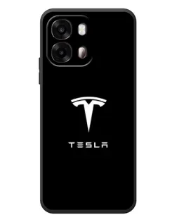 Чехол для OPPO A6s с картинкой «Tesla White Logo»