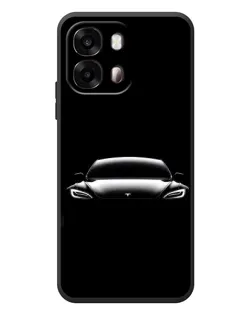 Чехол для OPPO A6s с картинкой «Фары Tesla Night»