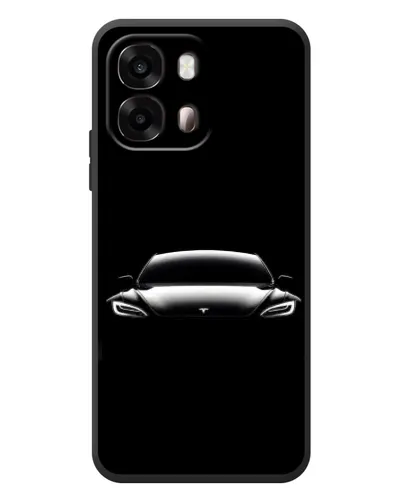 Чехол для OPPO A6s с картинкой «Фары Tesla Night»