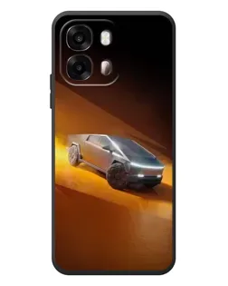 Чехол для OPPO A6s с картинкой «Cybertruck в пустыне»